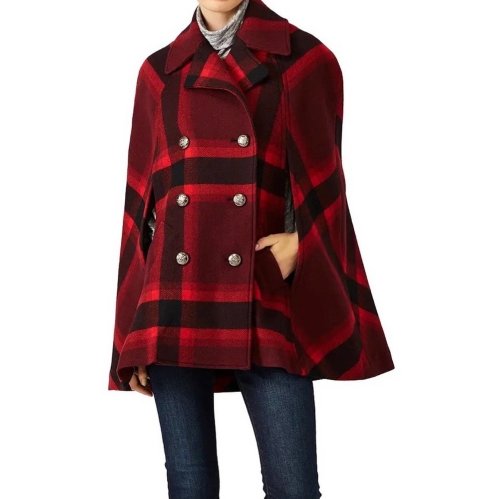 Parker
Red Plaid Lincoln Cape in Atomic